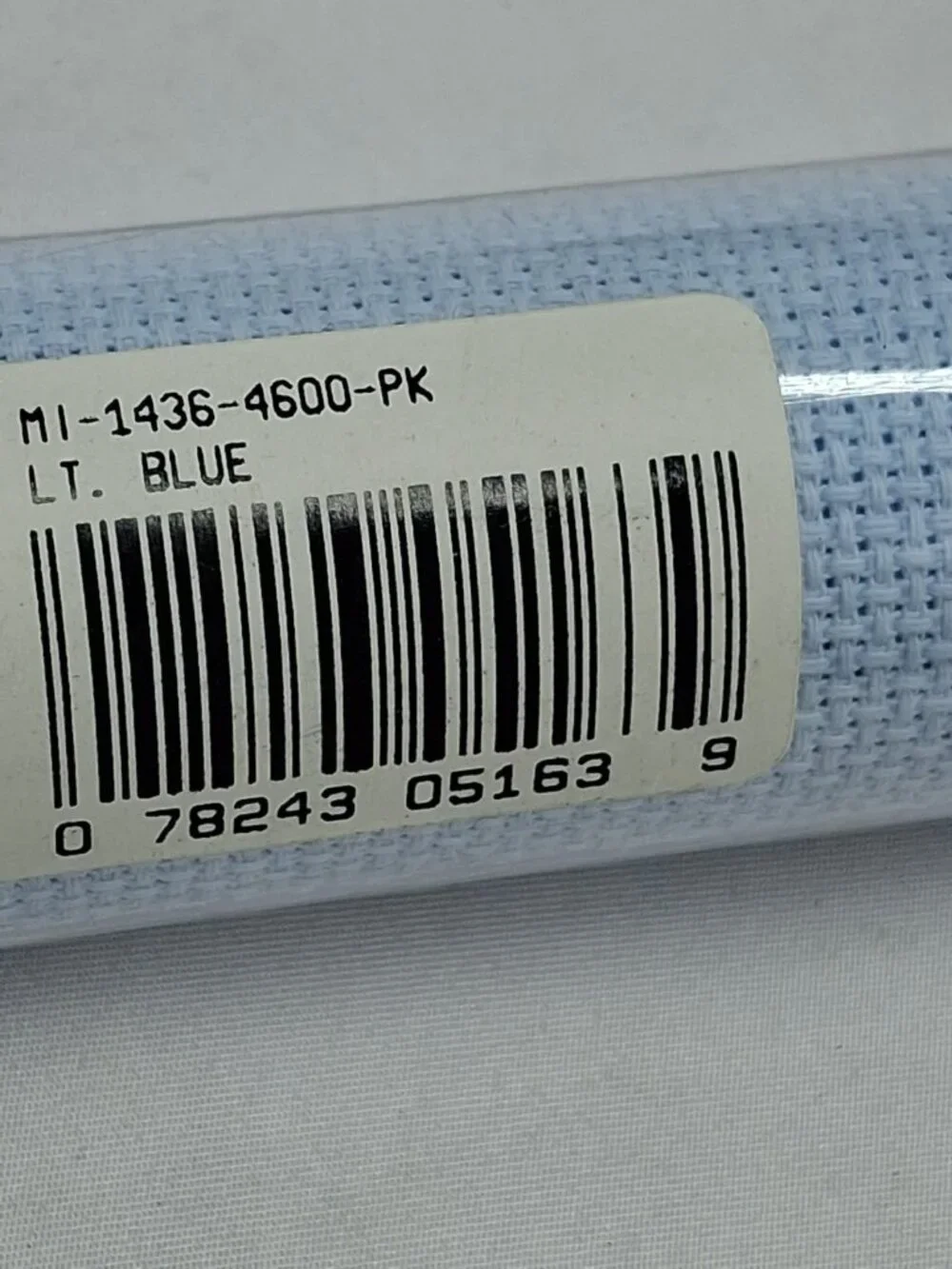 CROSS STITCH Fabric by CHARLES CRAFT  14 Count 15 in x 18 in LIGHT BLUE